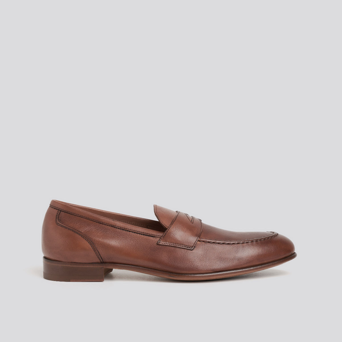 MOCCASIN - 2037-G BROWN leather sole