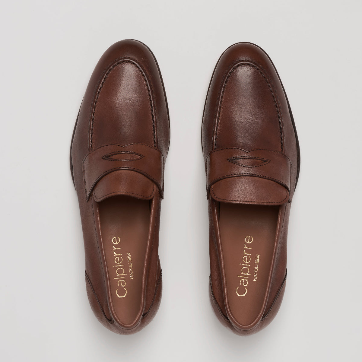 MOCCASIN - 2037-G BROWN leather sole