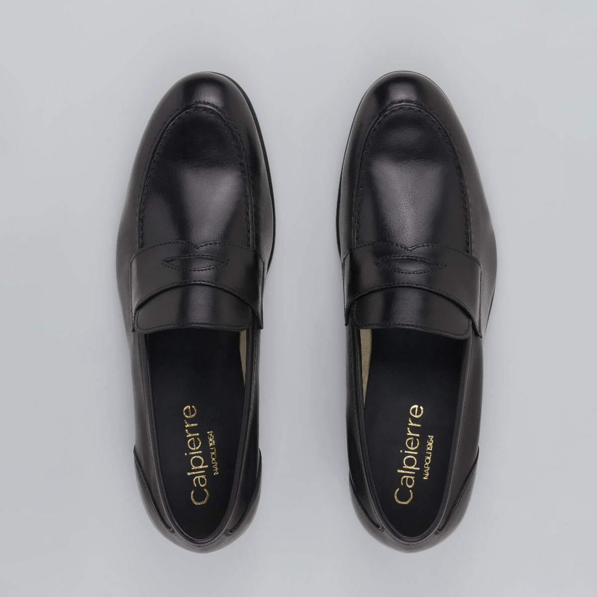 MOCCASIN - 2037 BLACK rubber sole