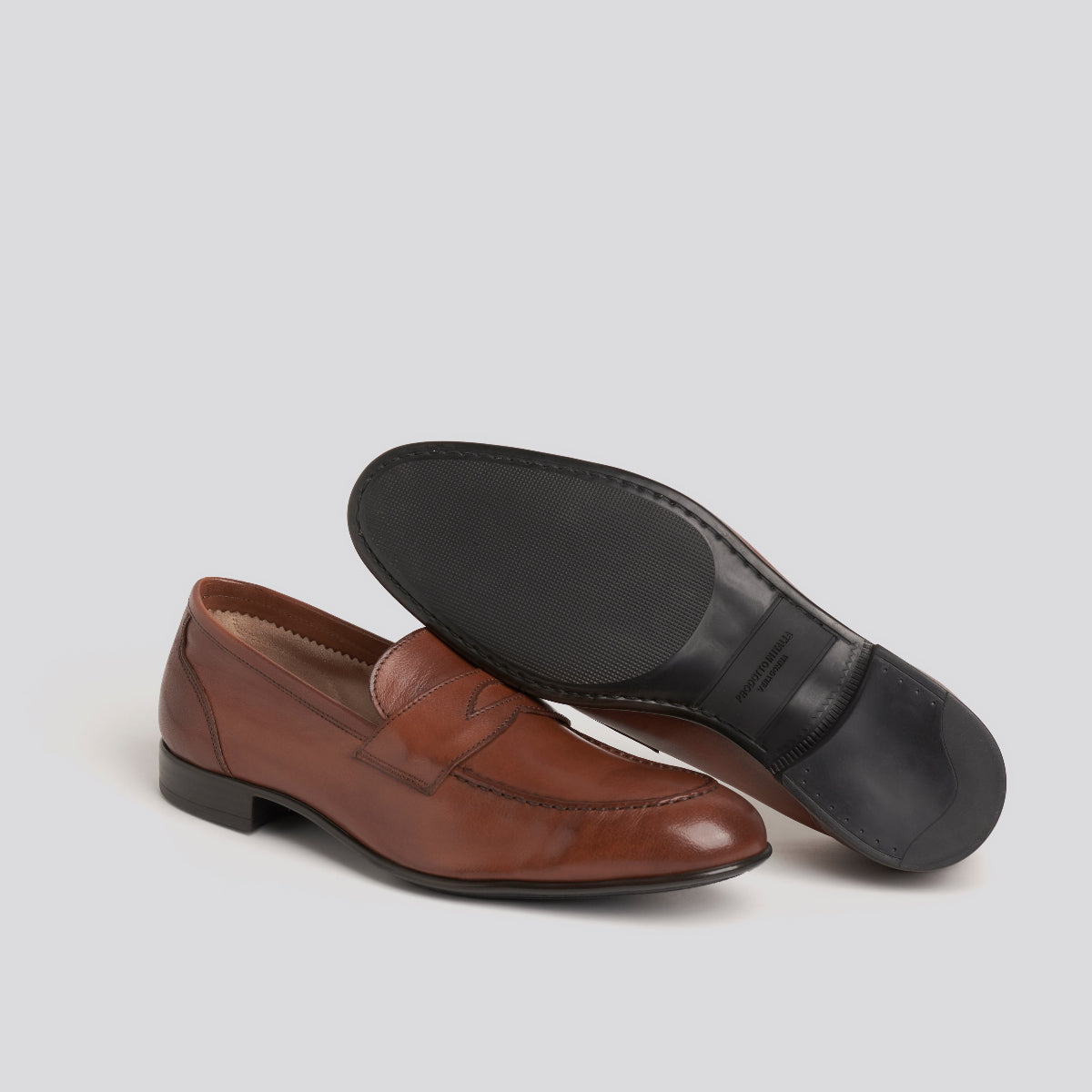 MOCASSINO - 2037 MARRONE fondo gomma