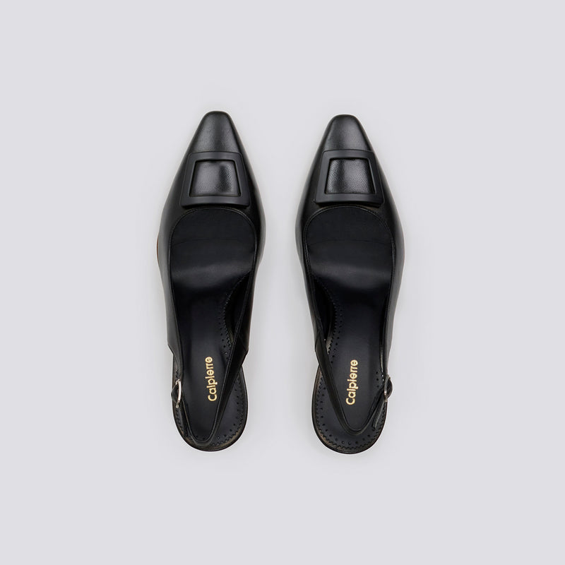 Calpierre women's slingback black BDH31