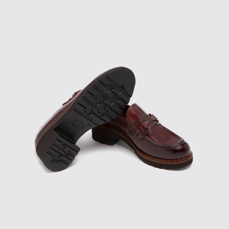 MOCASSINO - D497 ROSSO SCURO