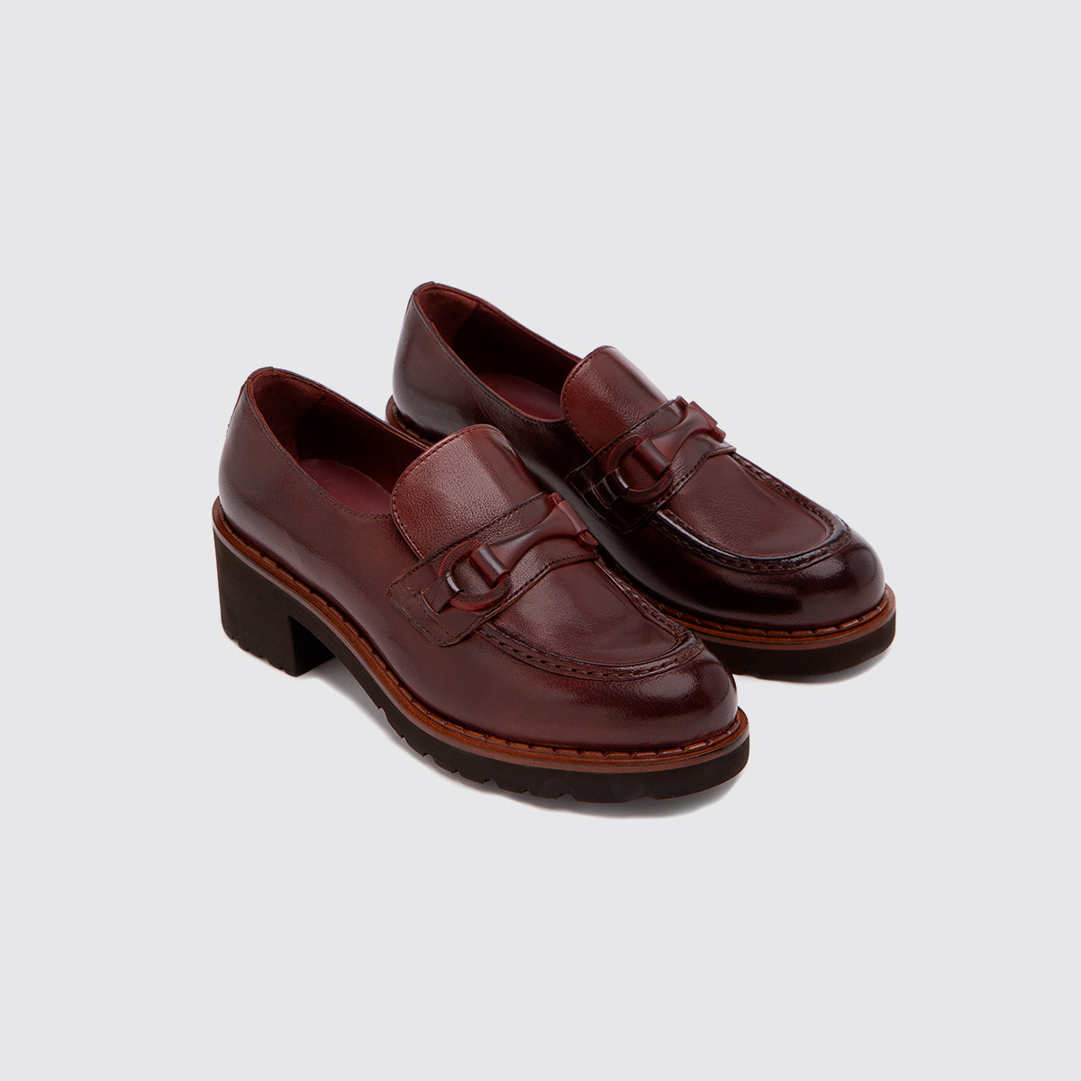 MOCASSINO - D497 ROSSO SCURO