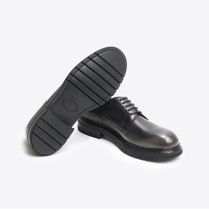 Calpierre derby da uomo grigio nero K012